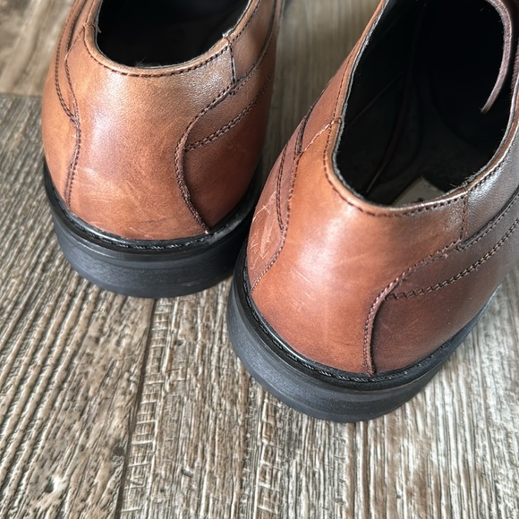 🌟Joseph Abboud 🌟Shoes Merrick 🌟Dress Cognac Oxford Lace Up Brown Mens Size, 10D - Picture 5 of 10